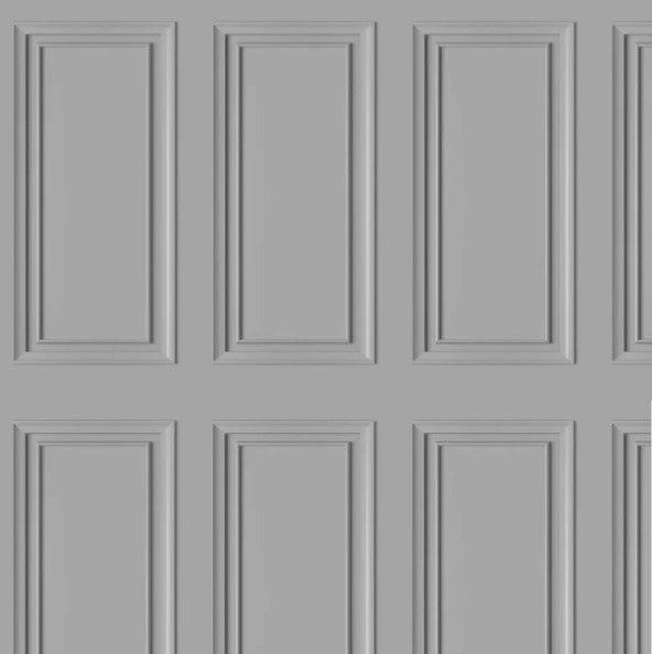 Extra Large Wainscoting Wood Panel Wallpaper Grey Sample