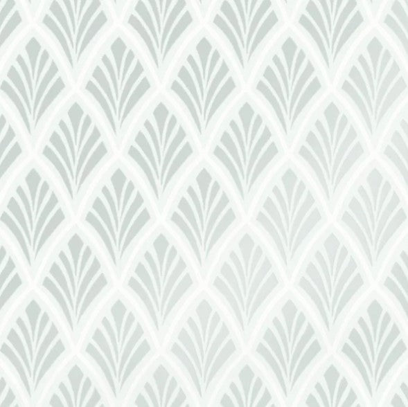 Laura Ashley Florin Duck Egg Wallpaper Sample