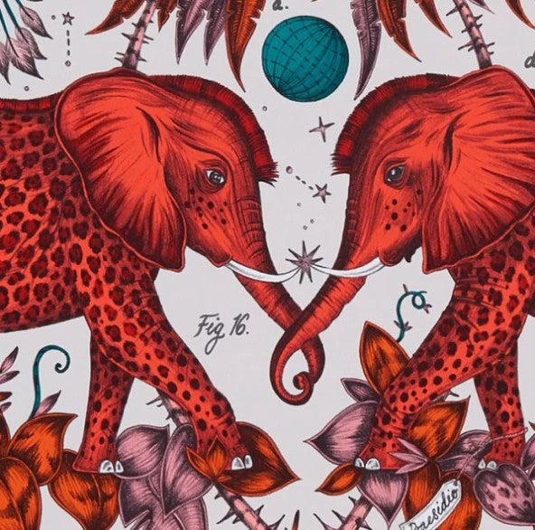 Clarke & Clarke Zambezi Wallpaper- Flame Sample