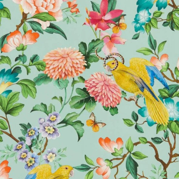 Clarke & Clarke Golden Parrot Wallpaper - Mineral Sample