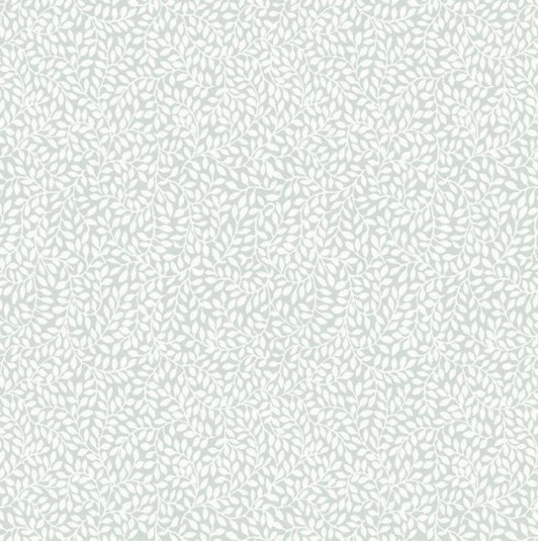 Laura Ashley Little Vines Duck Egg Wallpaper Sample