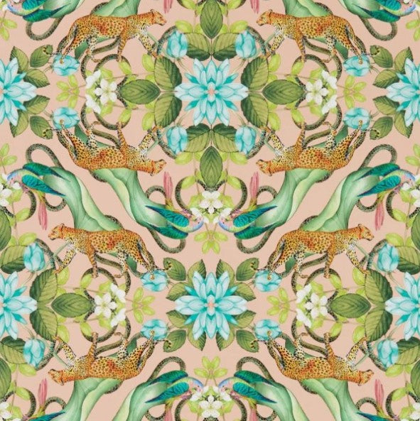 Clarke & Clarke Menagerie Wallpaper - Blush Sample