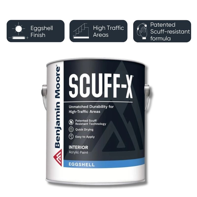 Benjamin Moore Scuff X Paint - Eggshell - Super White