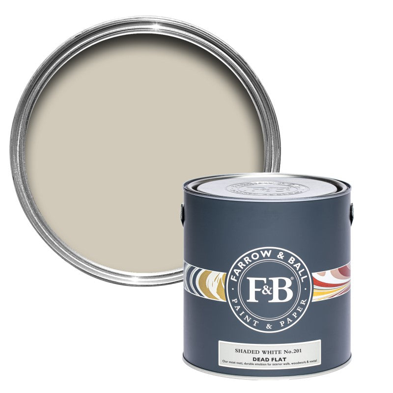 Farrow & Ball Dead Flat Oops Tin - Shaded White 5L