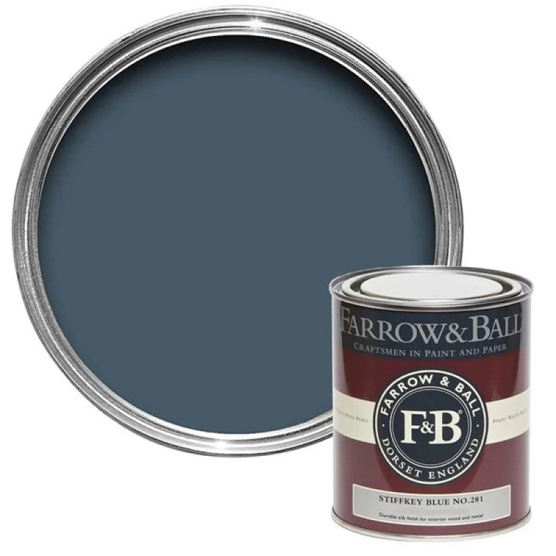 Farrow & Ball Estate Eggshell Oops Tin - Stiffkey Blue 750ml