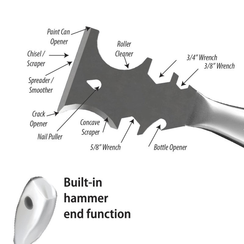 Allway Stainless-Steel 12-In-1 Pro Painter’s Multi-Tool