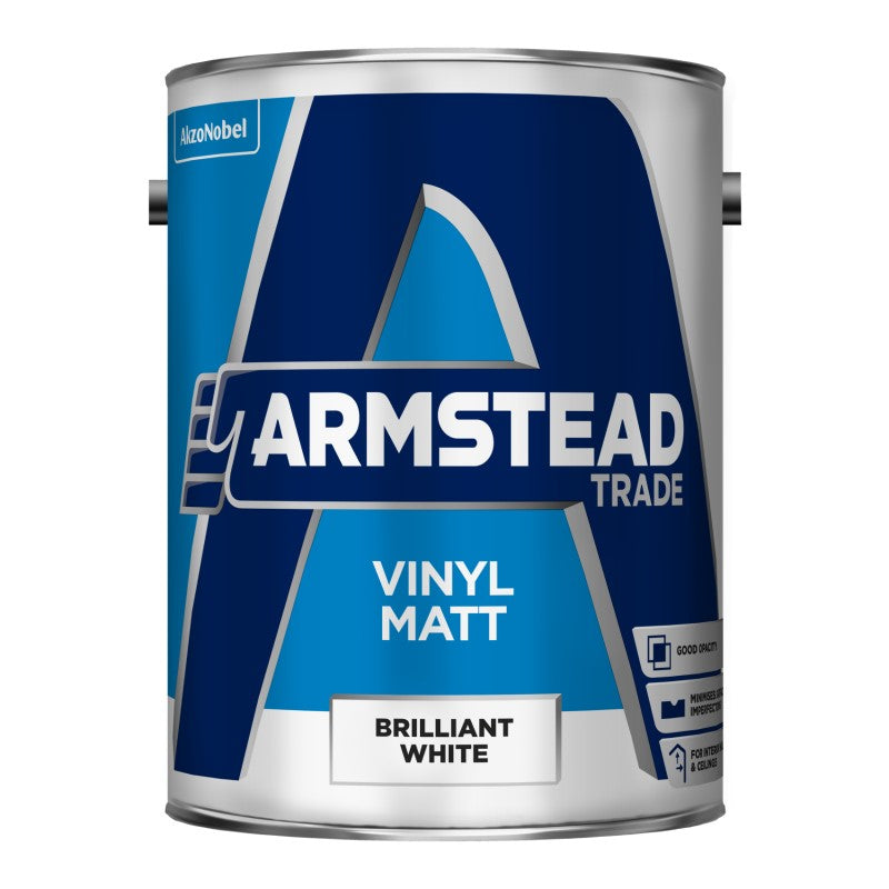 Armstead Trade Vinyl Matt Paint - Brilliant White
