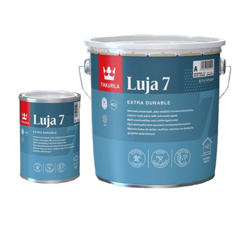 Tikkurila Luja 7 Scrubbable Matt Bathroom Paint - Colour Match