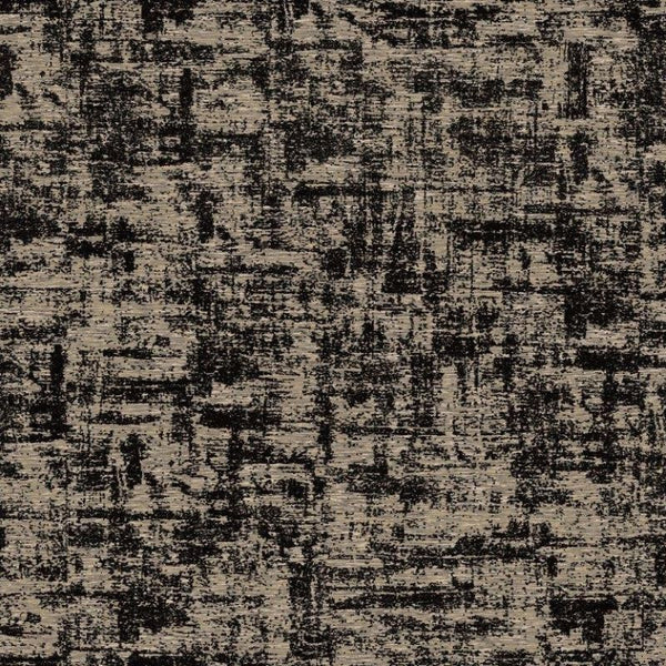 Brindle Distressed Flock Texture Wallpaper - Black Sample