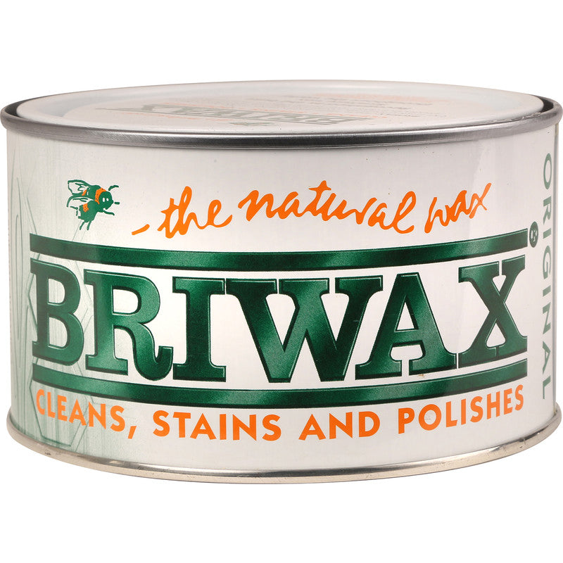 Briwax Cleaner, Stainer & Polisher Natural Wax - Antique Brown - 400g