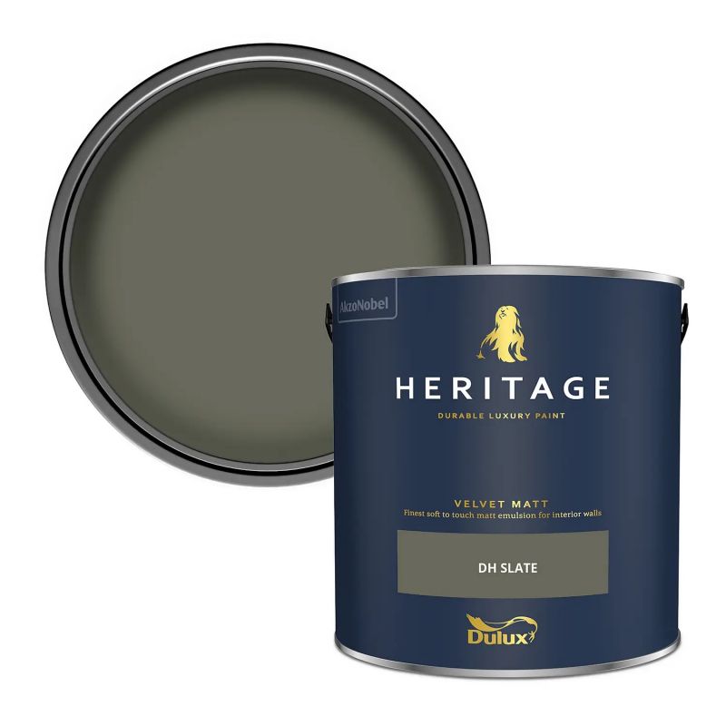 Dulux Heritage Velvet Matt Oops Tin - DH Slate 2.5L