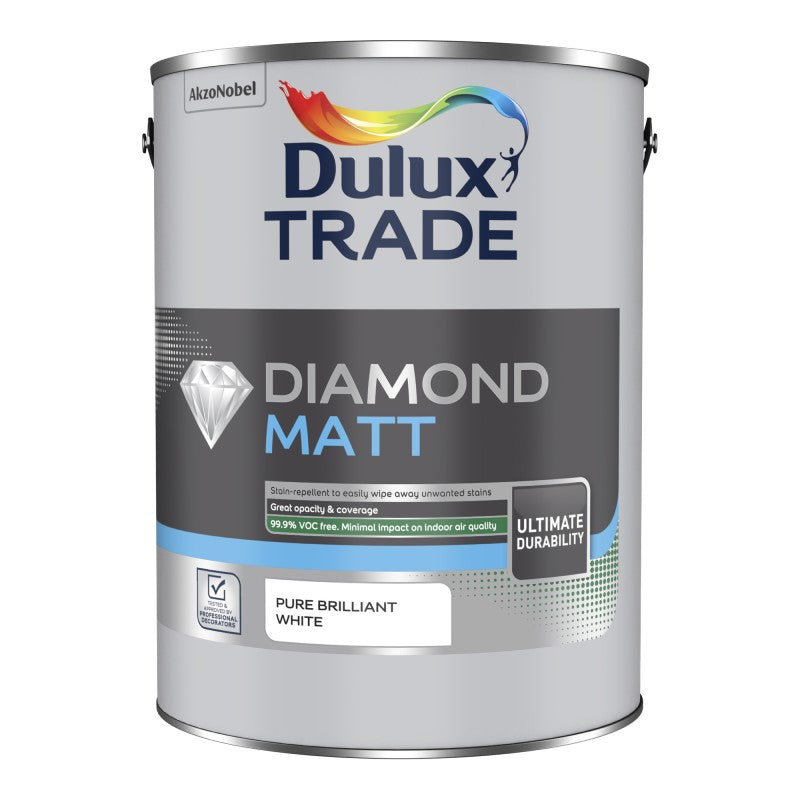 Dulux Trade Diamond Matt Paint - Designer Colour Match Paint - Sunwashed Rose 2.5L
