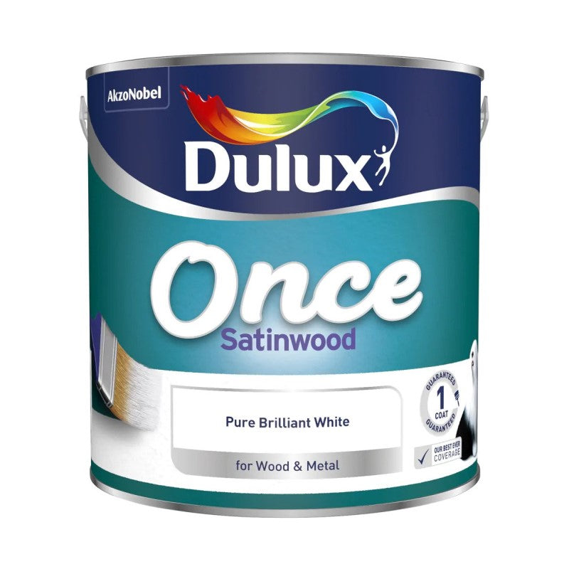 Dulux Once Satinwood - Pure Brilliant White