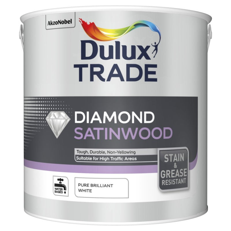 Dulux Trade Diamond Satinwood Paint - Designer Colour Match Paint - Frosted Steel 2.5L