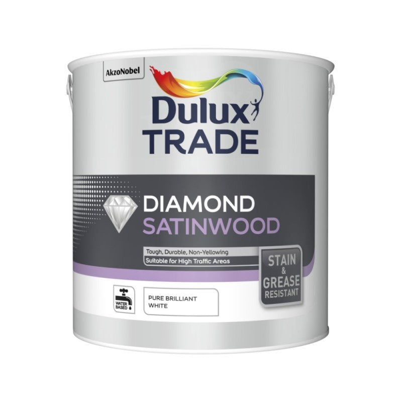 Dulux Trade Diamond Satinwood - Pure Brilliant White