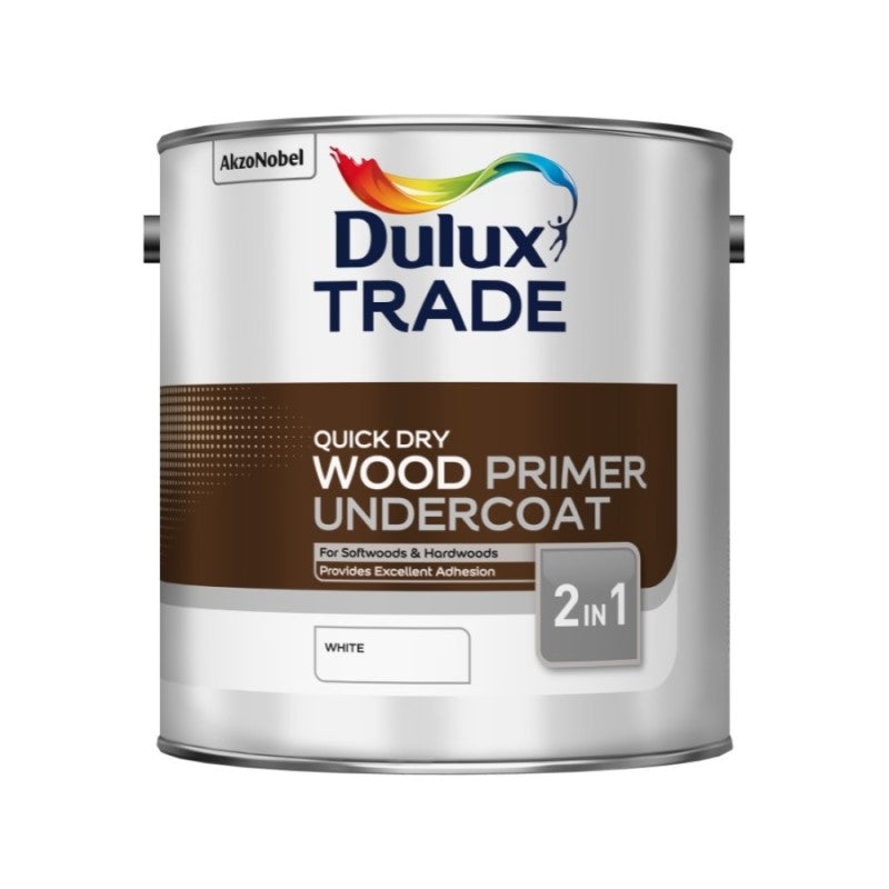 Dulux Trade Quick Dry Wood Primer Undercoat - White
