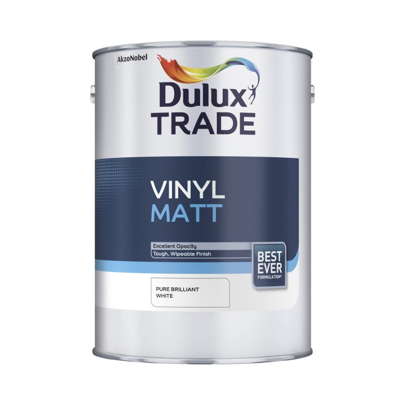Dulux Trade Vinyl Matt Paint - Pure Brilliant White
