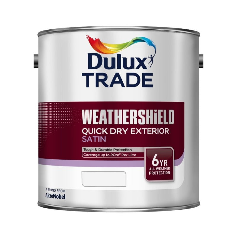 Dulux Trade Weathershield Quick Dry Exterior Satin - Colour Match