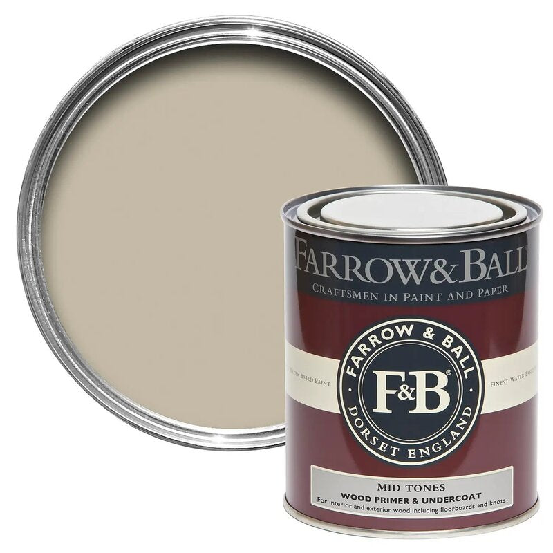 Farrow & Ball Wall & Ceiling Primer & Undercoat Oops Tin - Mid Tones 2.5L