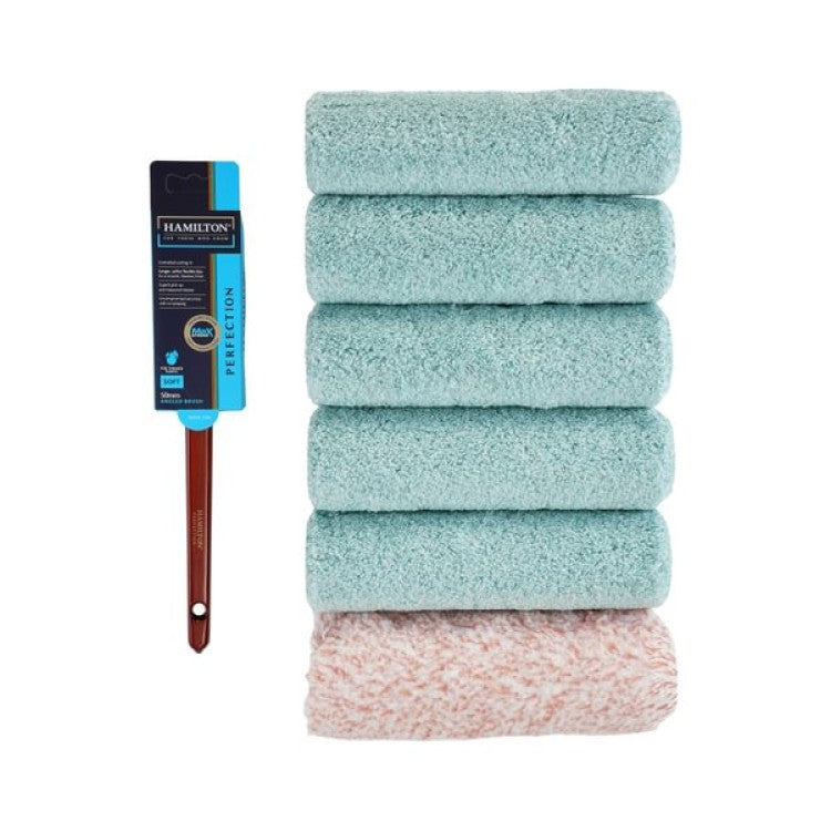 Hamilton Perfection 6 Piece Roller Set (With Free MaxStroke Angled Brush)