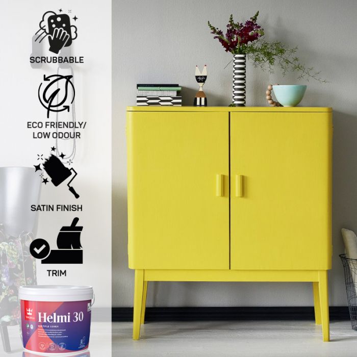 Tikkurila Helmi 30 Water-Based Satin for Woodwork - Colour Match