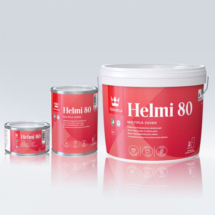 Tikkurila Helmi 80 Water-Based Gloss for Woodwork - Colour Match