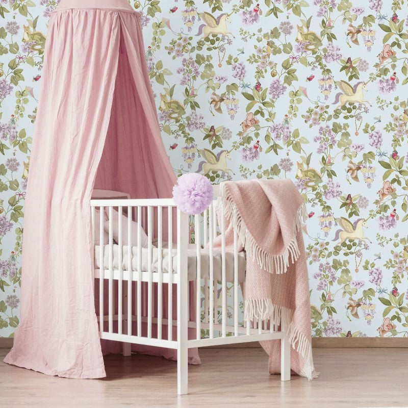 Away With The Fairies Floral Wallpaper