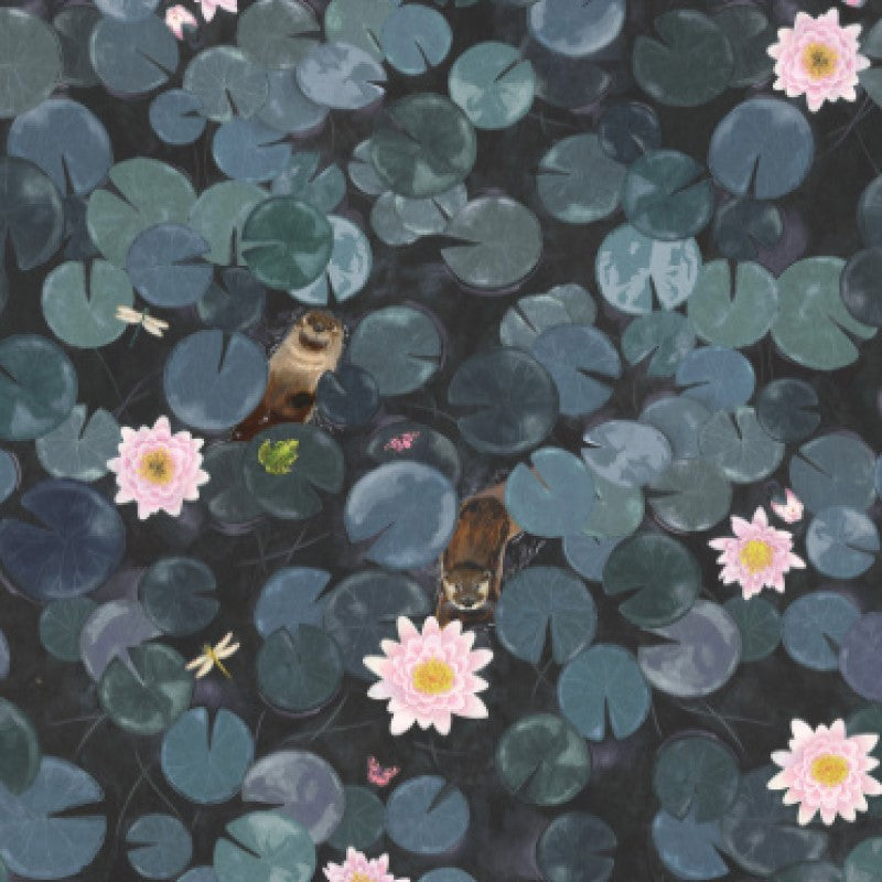 Little Greene Lily Pads Mural Wallpaper