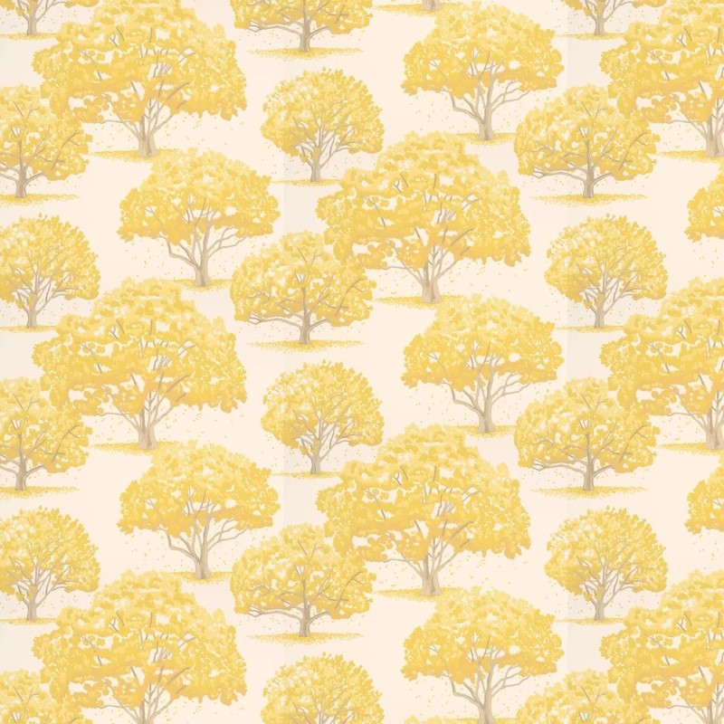 Little Greene Magnolia Blossom Wallpaper Sample - Indian Yellow