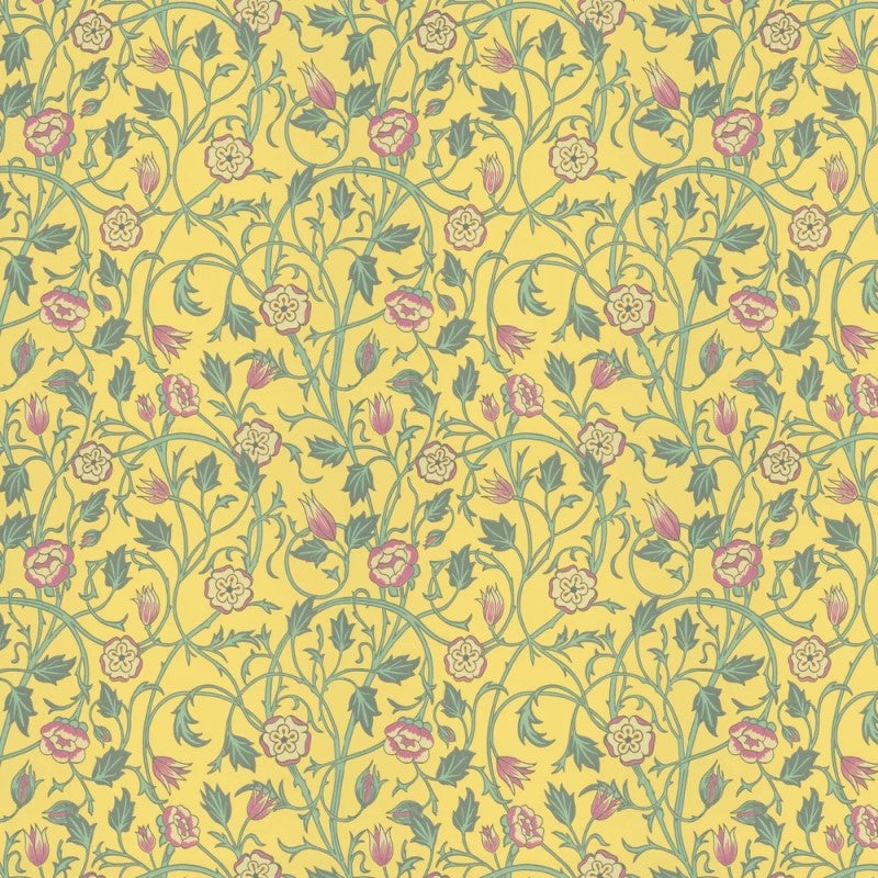 Little Greene May's Tulip Wallpaper Sample - Indian Yellow