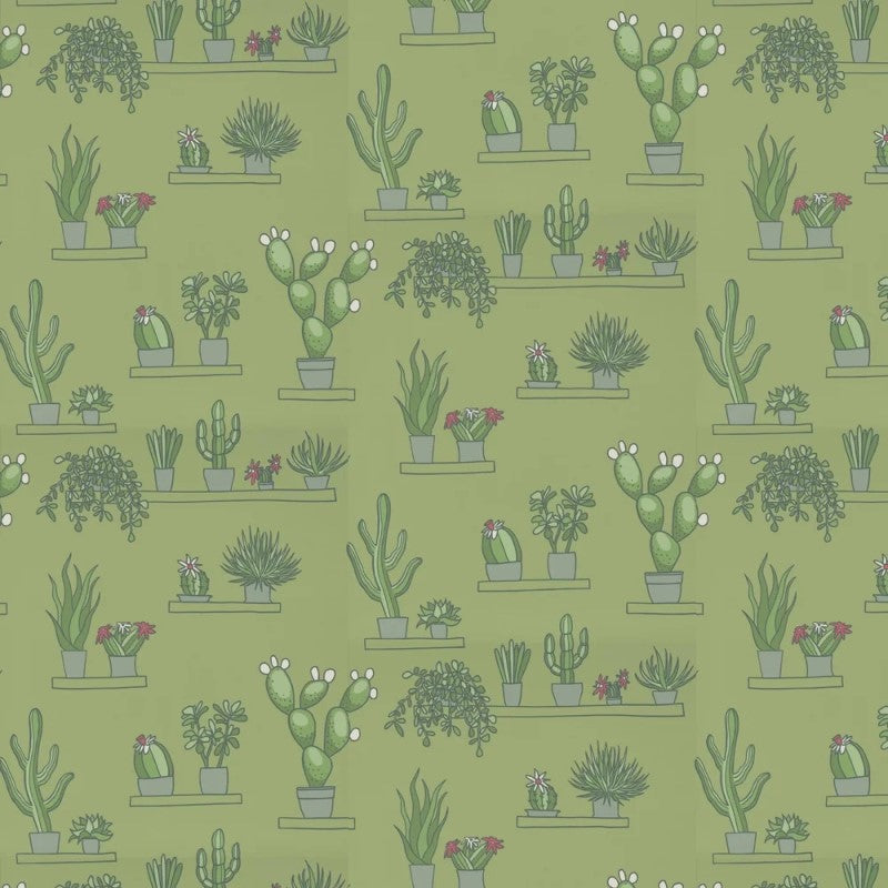 Little Greene Mr Straw’s Greenhouse Wallpaper Sample - Garden