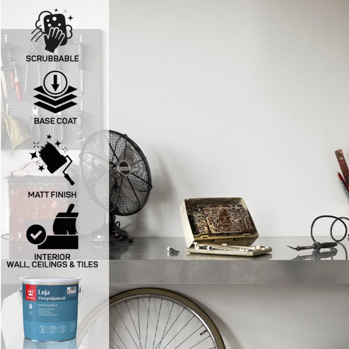 Tikkurila Luja Primer for Bathroom Walls & Woodwork - Colour Match
