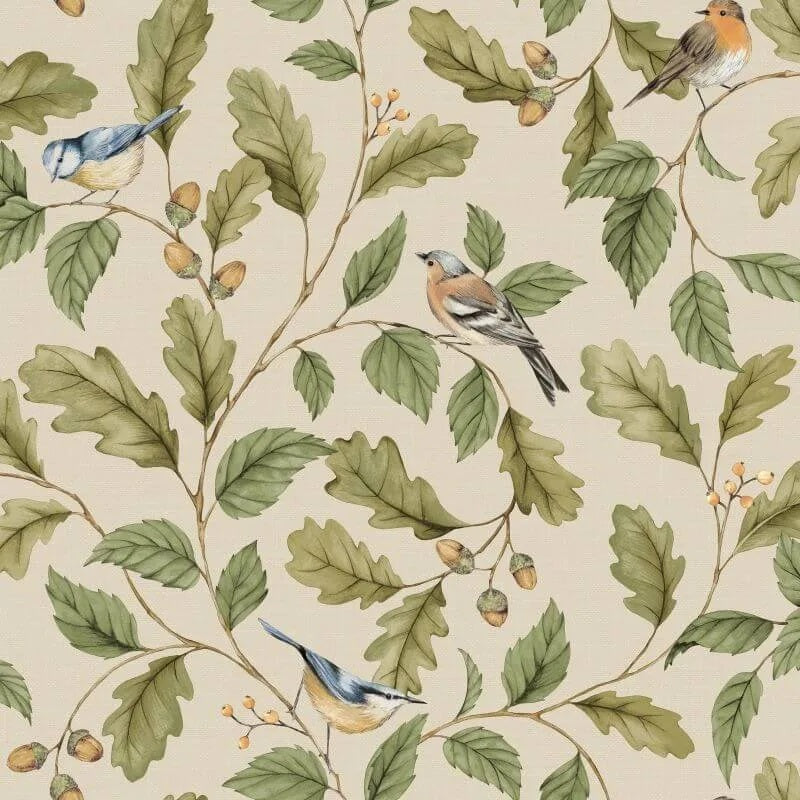 Oakleigh Trail Woodland Wallpaper Sample