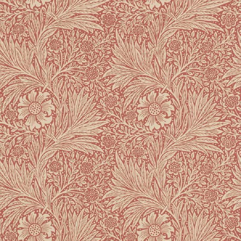 Morris & Co Marigold Wallpaper - Brick/Manilla Sample