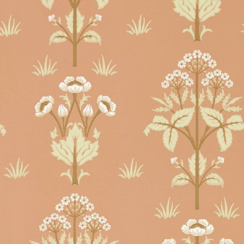 Morris & Co Meadow Sweet Wallpaper - Blush Sample