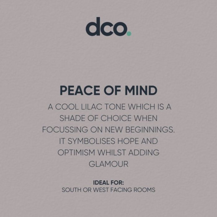 DCO Colour of the Year 2023 - Peace of Mind