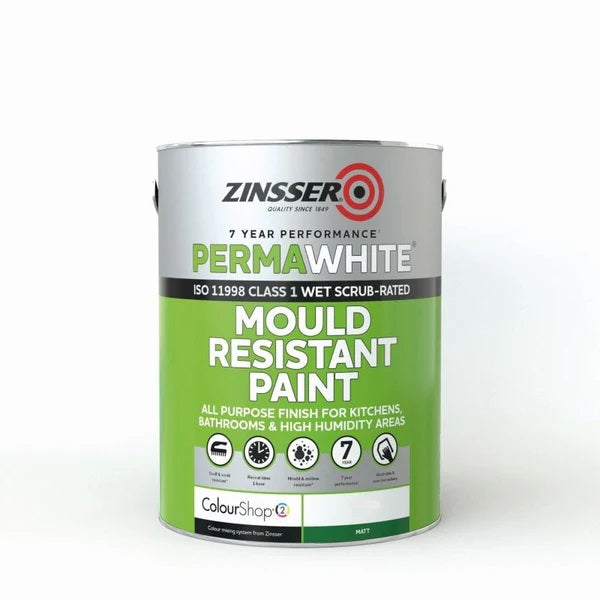 Zinsser Perma-White Matt - Designer Colour Match Paint - PGL112 5L