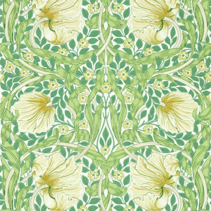 Morris & Co Pimpernel Wallpaper - Weld/Leaf Green Sample