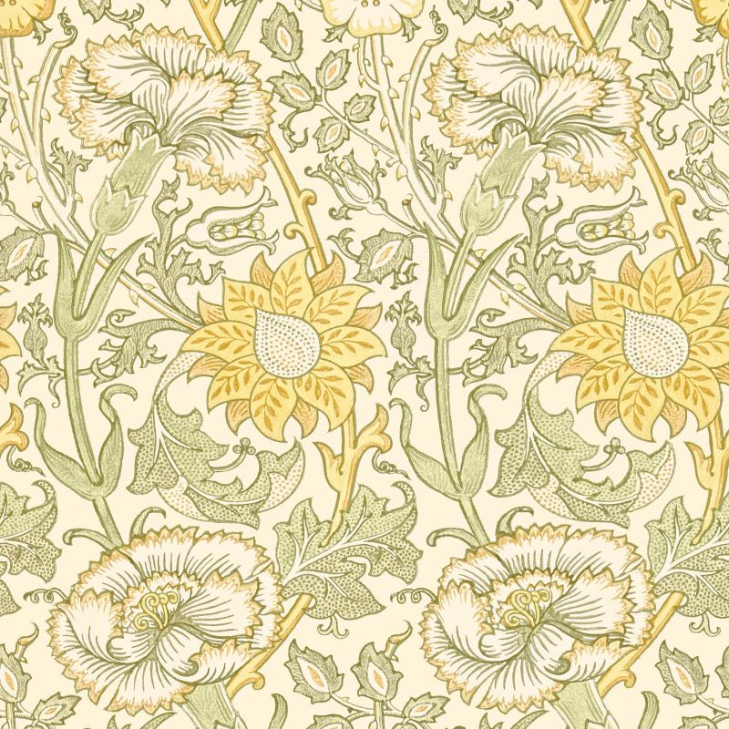 Morris & Co Pink & Rose Wallpaper - Cowslip/Fennel Sample