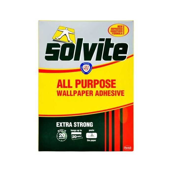 Solvite Extra Strong Wallpaper Adhesive Decorator's Box (30 Roll Pack)