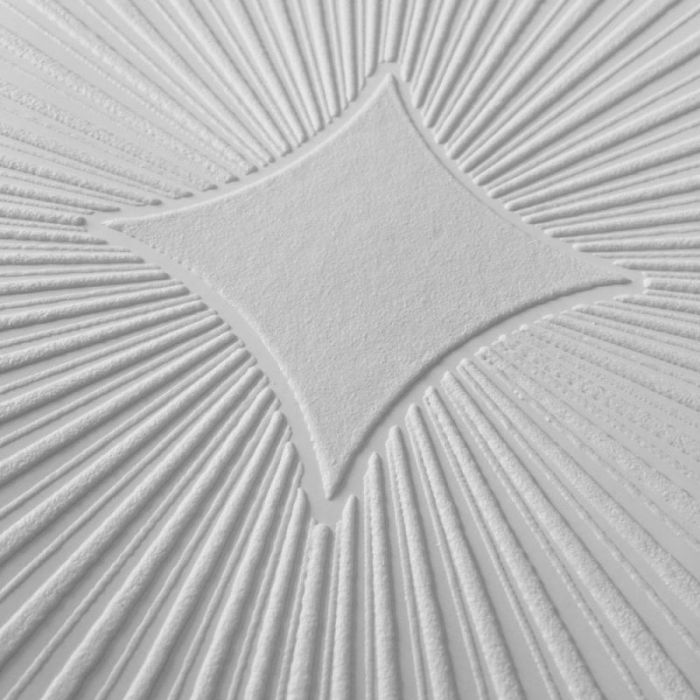 AS Creation Starburst Blown White Paintable Vinyl Wallpaper 6639-17