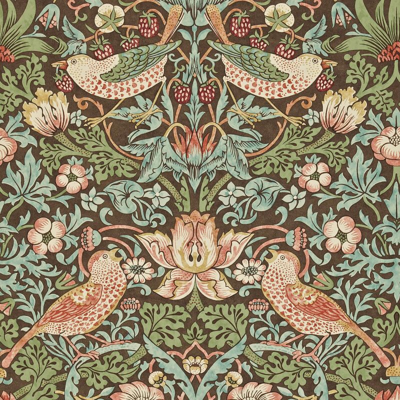 Morris & Co Strawberry Thief Wallpaper