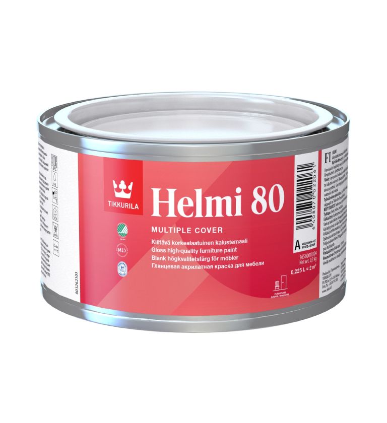Tikkurila Helmi 80 Water-Based Gloss for Woodwork - Colour Match