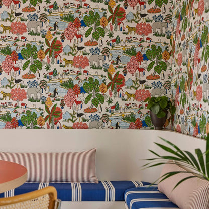 Little Greene Animal Kingdom Wallpaper