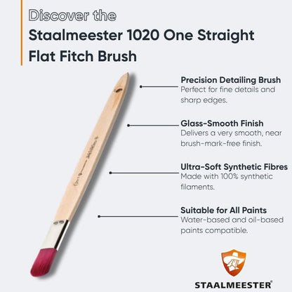 Staalmeester 1020 One Straight Flat Fitch Brush