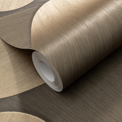 Allure Vinyl Geometric Wallpaper Dark Gold