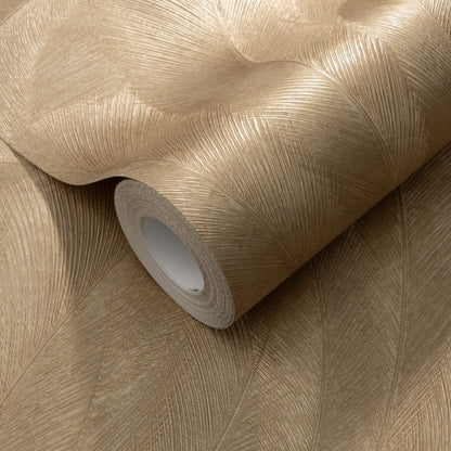 Ploom Vinyl Metallic Leaf Wallpaper