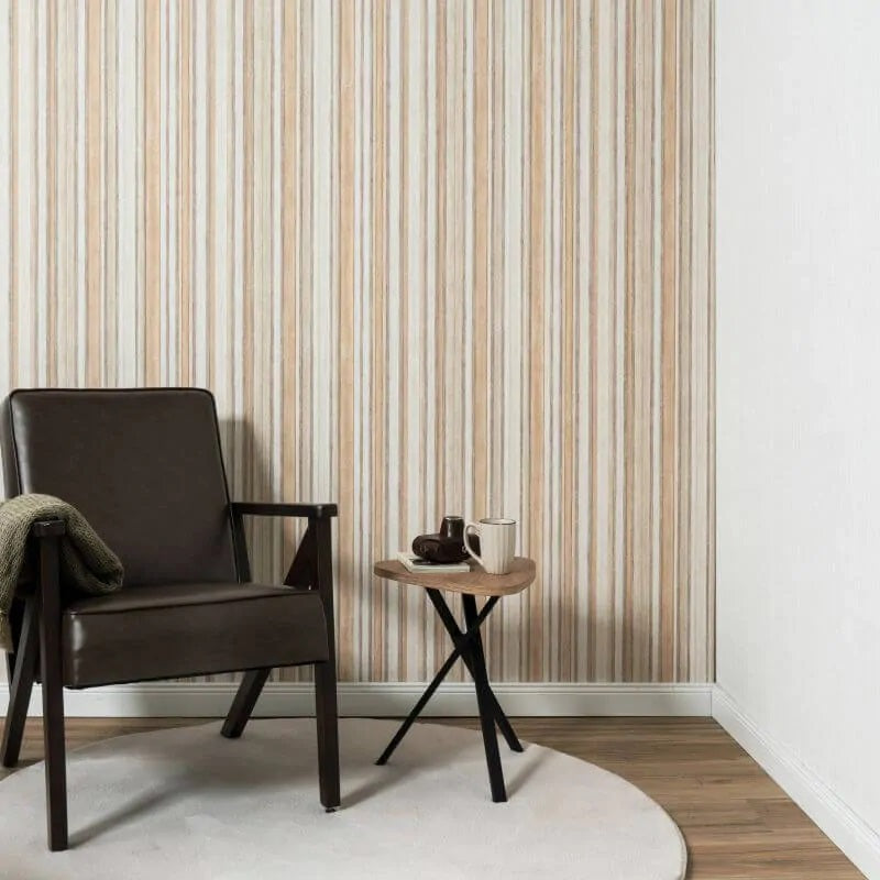 Pure Rhythm Drift Stripe Wallpaper