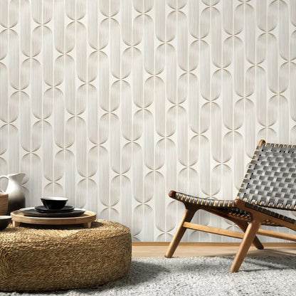 Orbit Lines Geometric Wallpaper