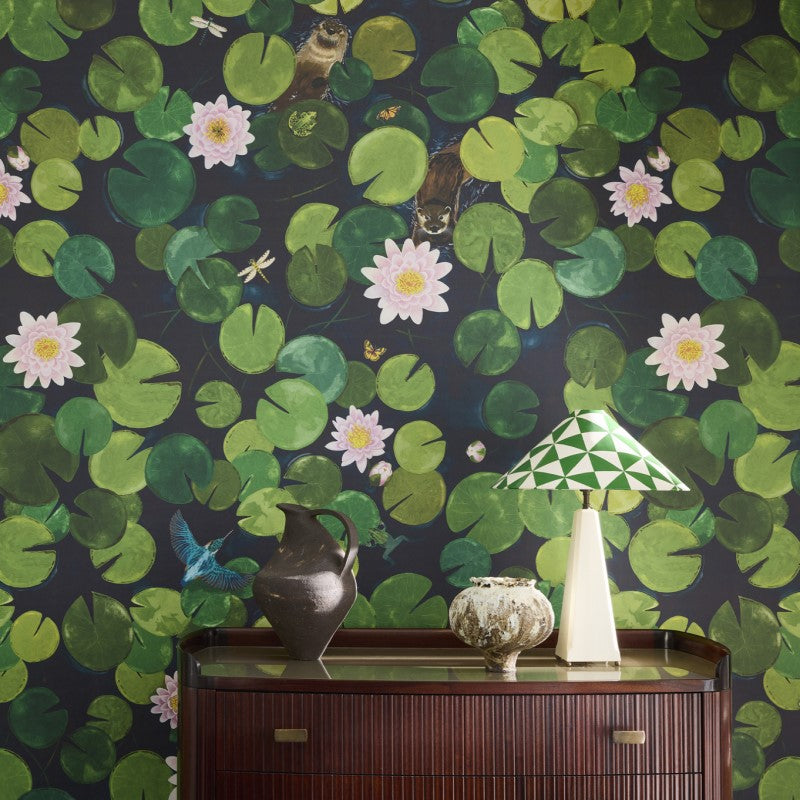Little Greene Lily Pads Mural Wallpaper